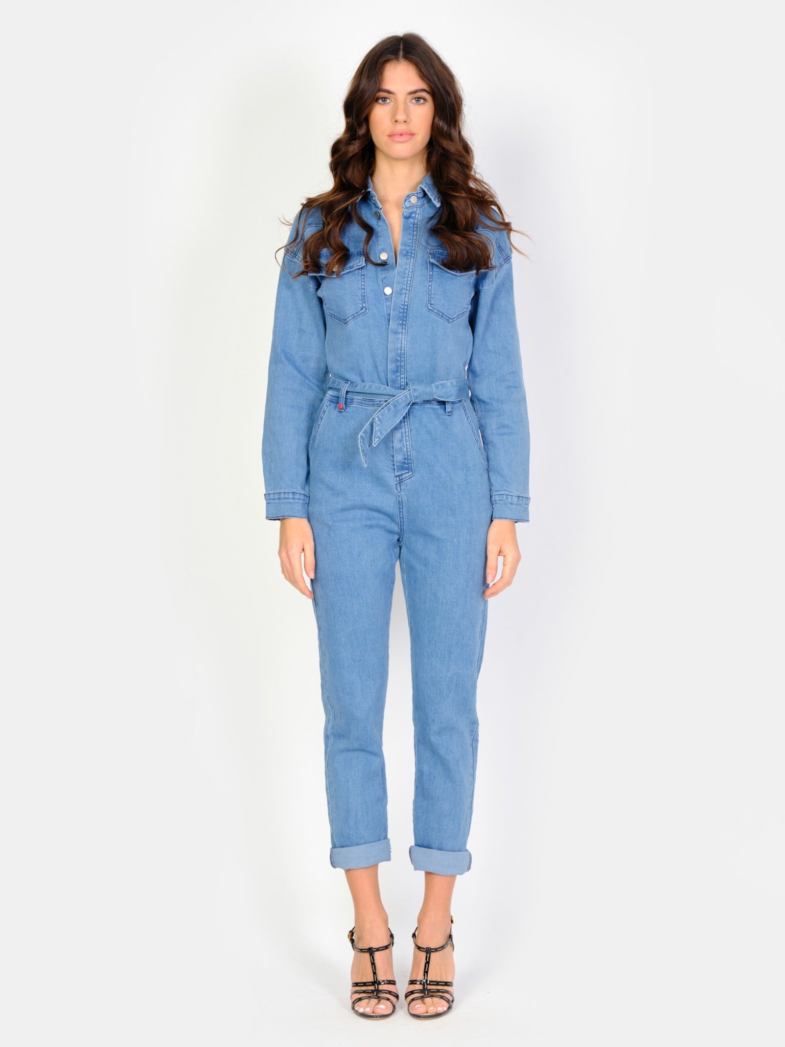 Combinaison manches longues bleu DORIA