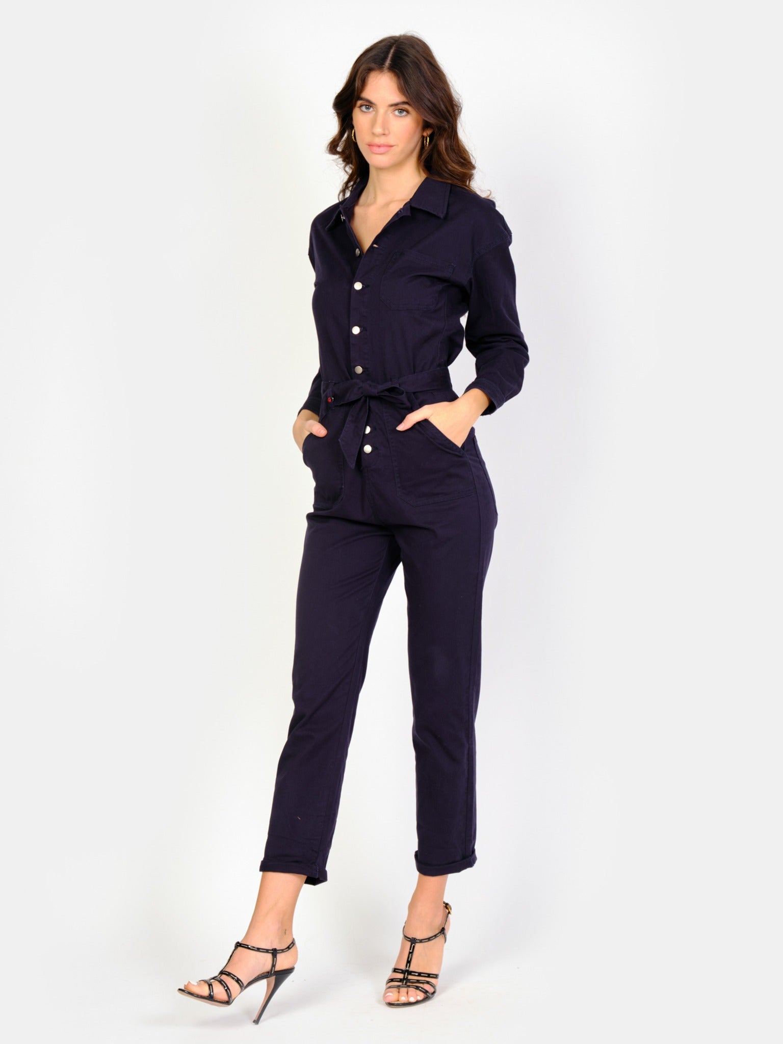 Combinaison manches longues bleu marine DORIA