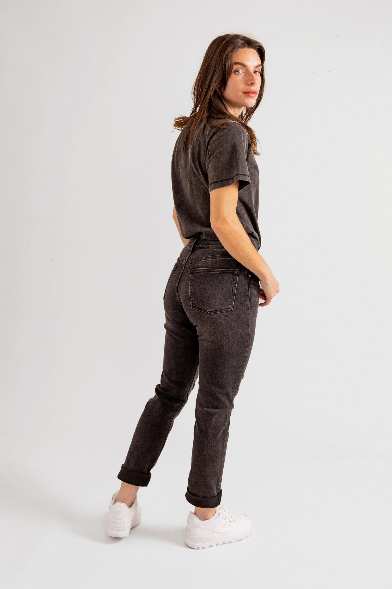 Jean slim gris foncé EMMA