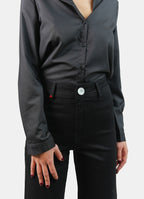 Chemise unie noir HELENE