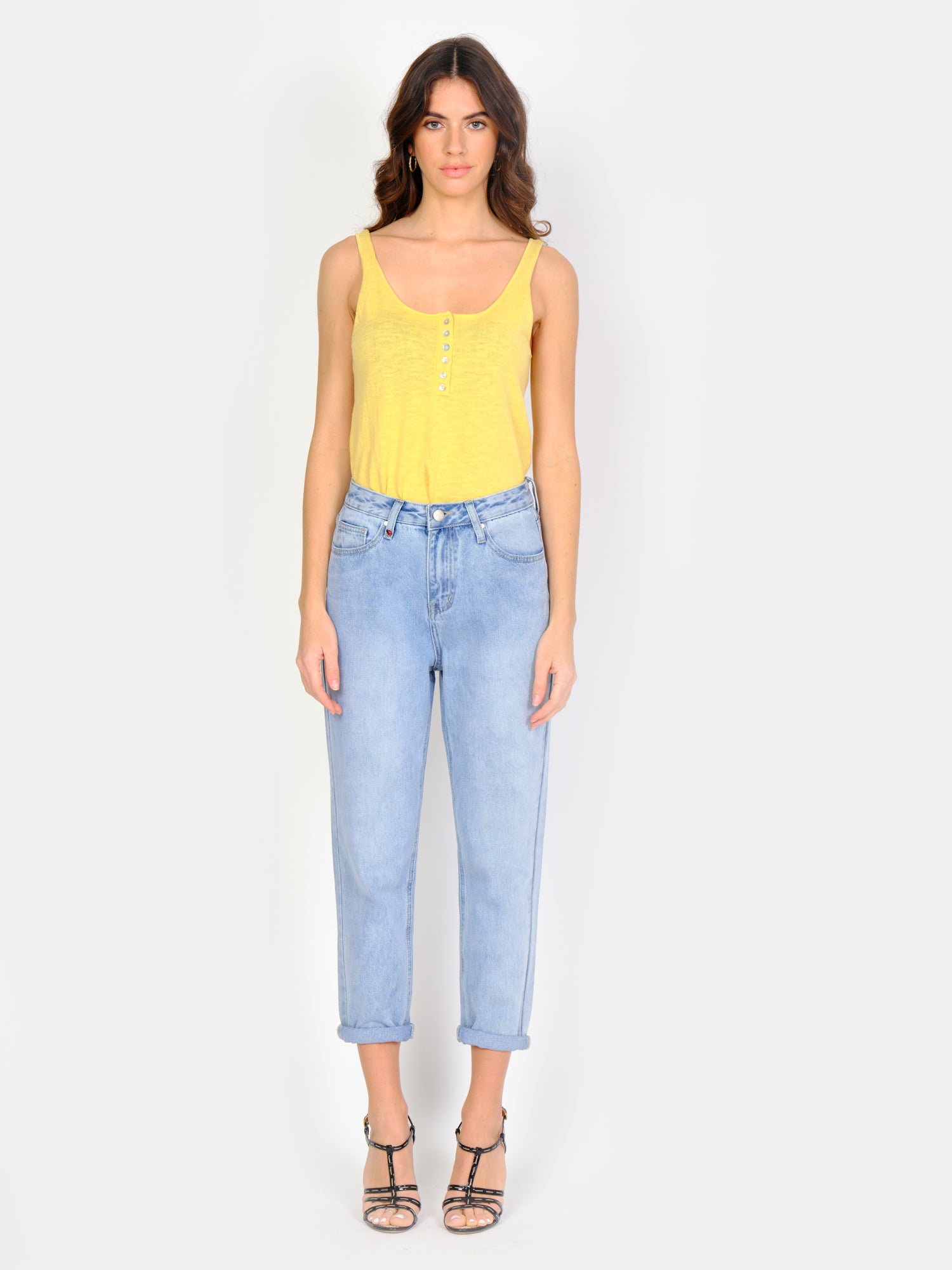 LOLA blue short balloon jeans