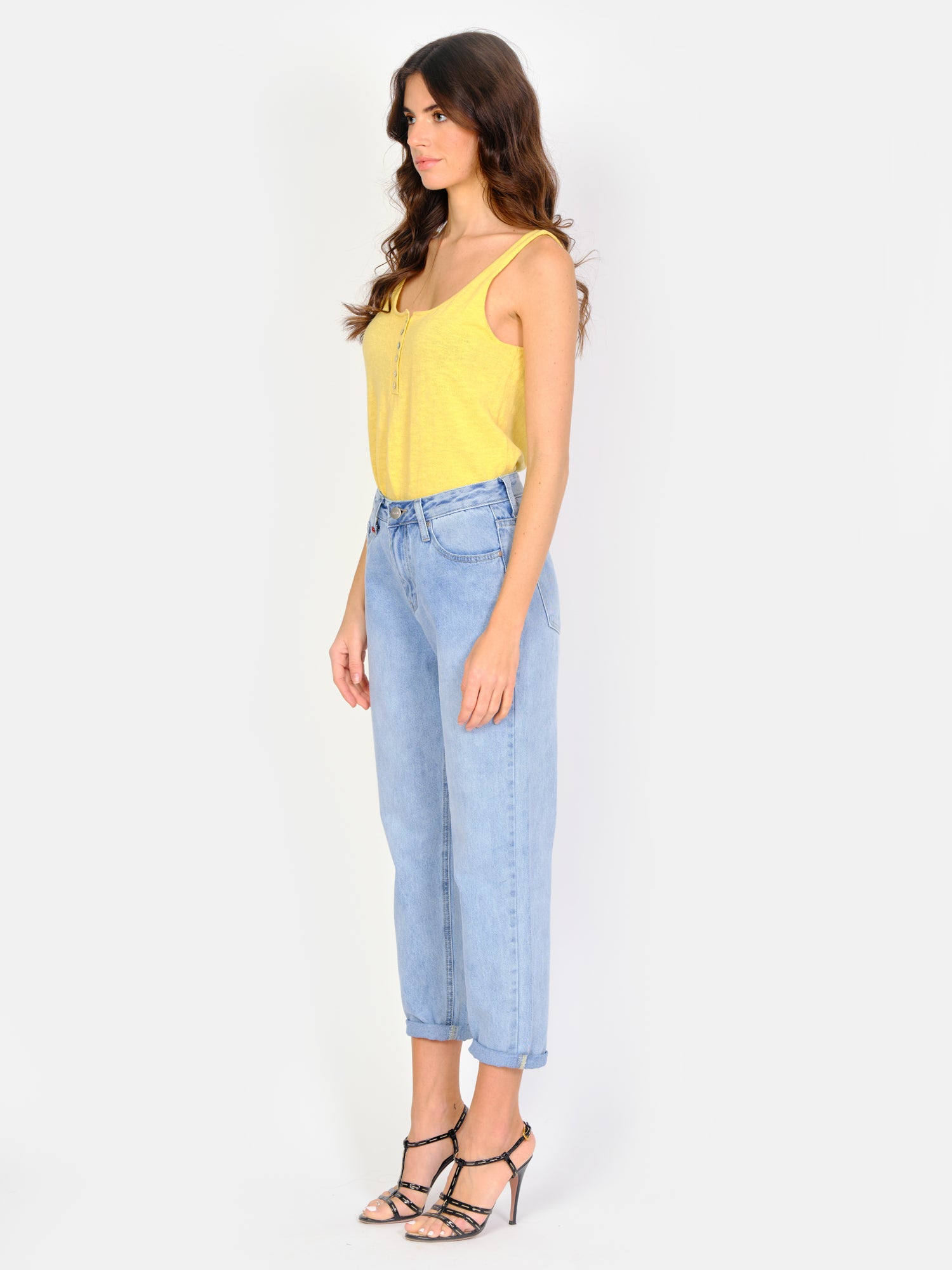 LOLA blue short balloon jeans
