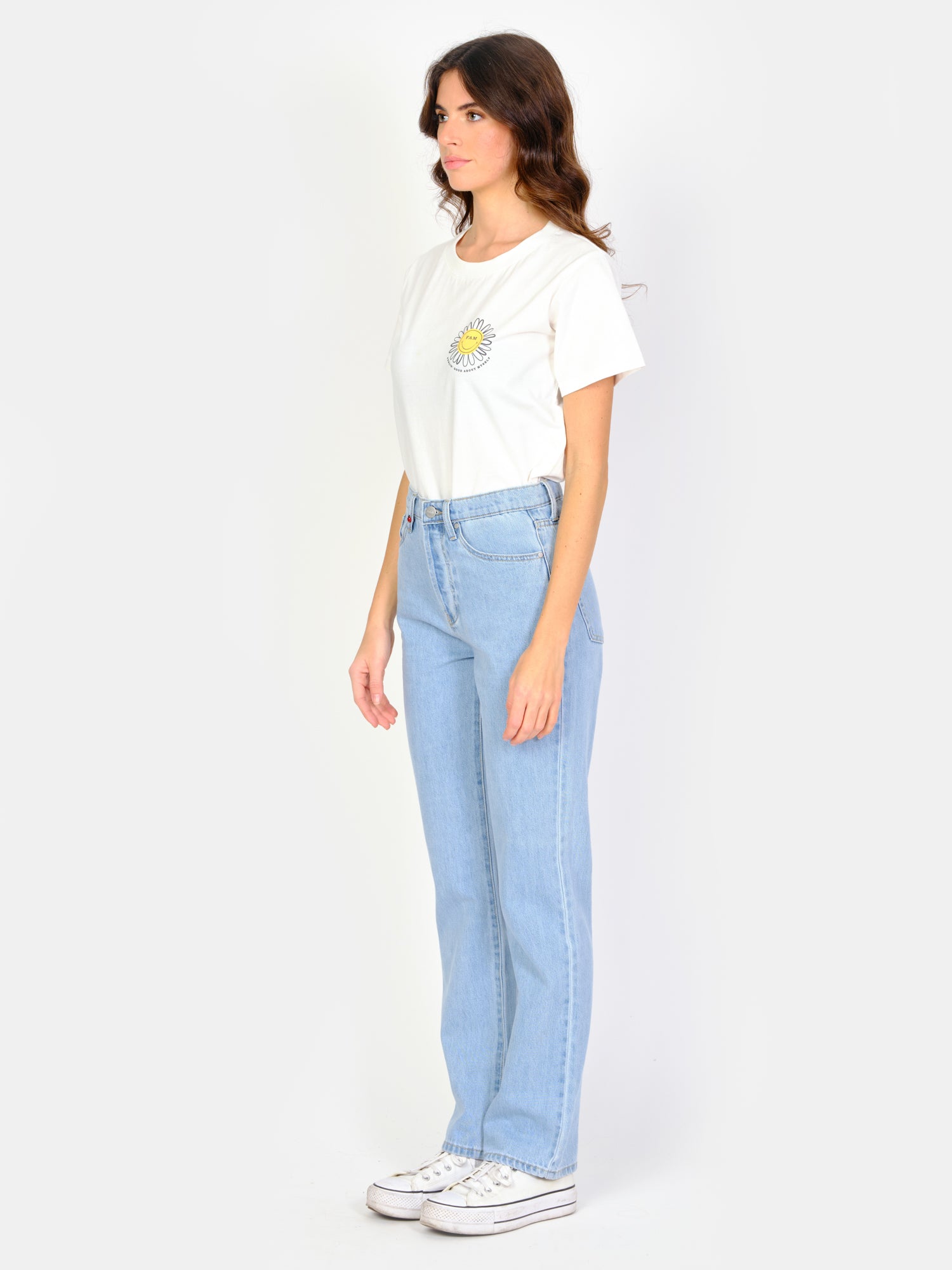 PAOLI mid-rise blue straight jeans