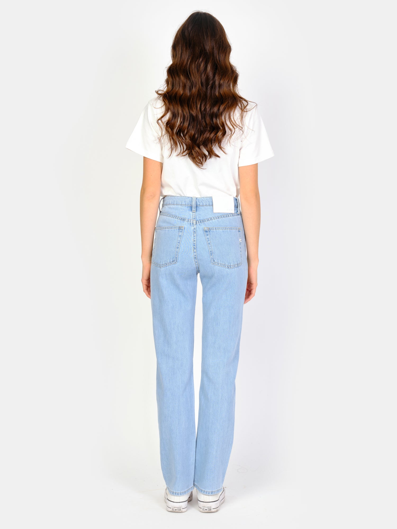 PAOLI mid-rise blue straight jeans