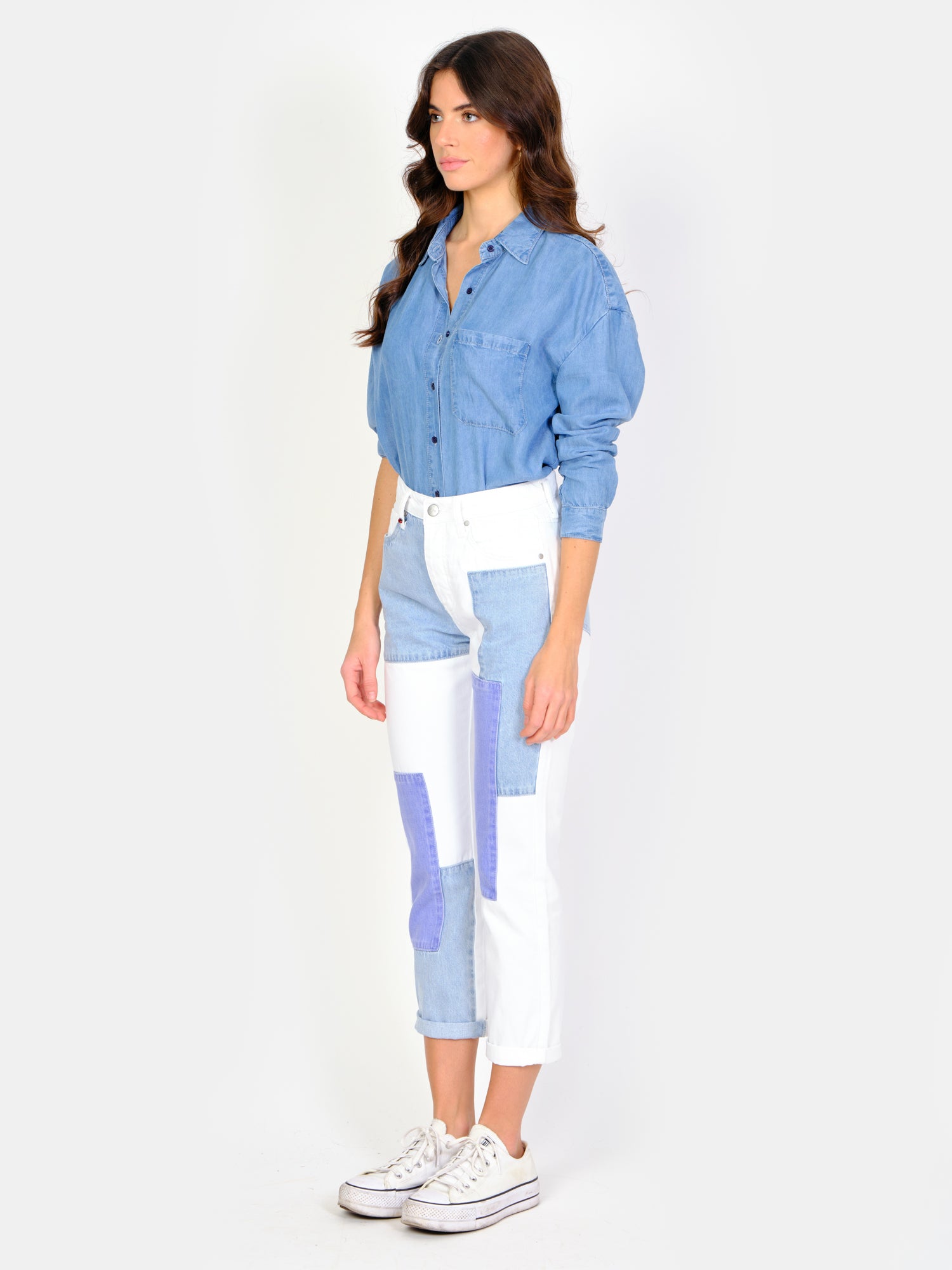 Jeans mom PATRICIA PATCHWORK
