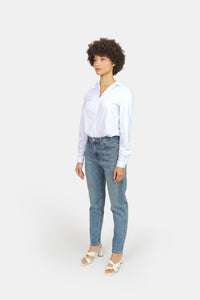 Jean mom taille haute stone POLLY