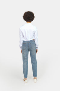 Jean mom taille haute stone POLLY