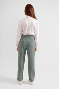 Pantalon fluide vert REEVA