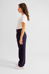 Pantalon fluide bleu marine REEVA