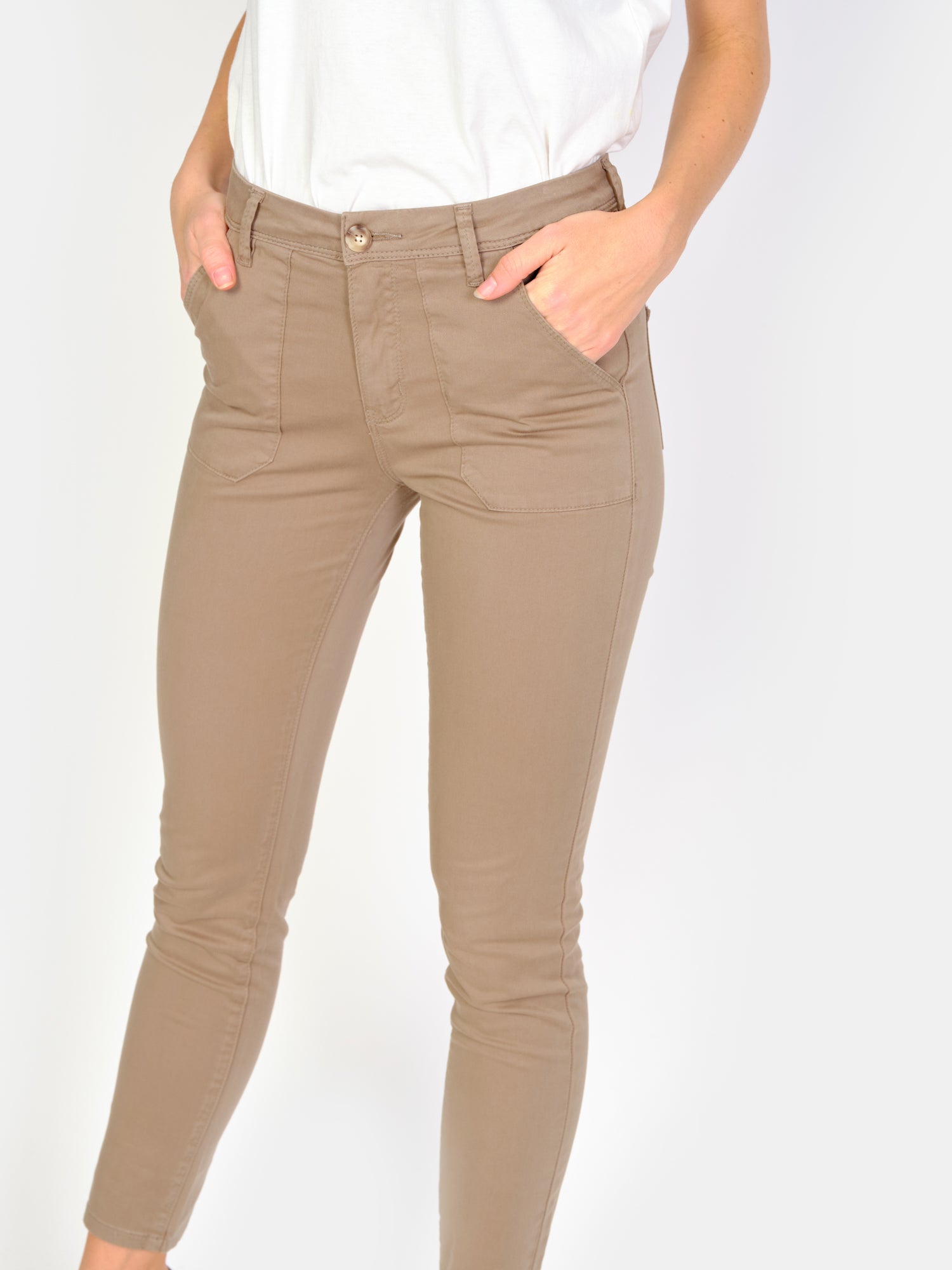 Pantalon chino kaki SHARONE