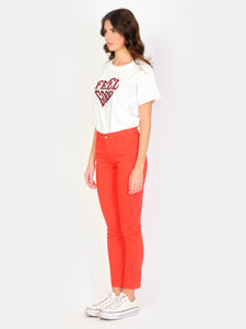 Pantalon chino rouge SHARONE