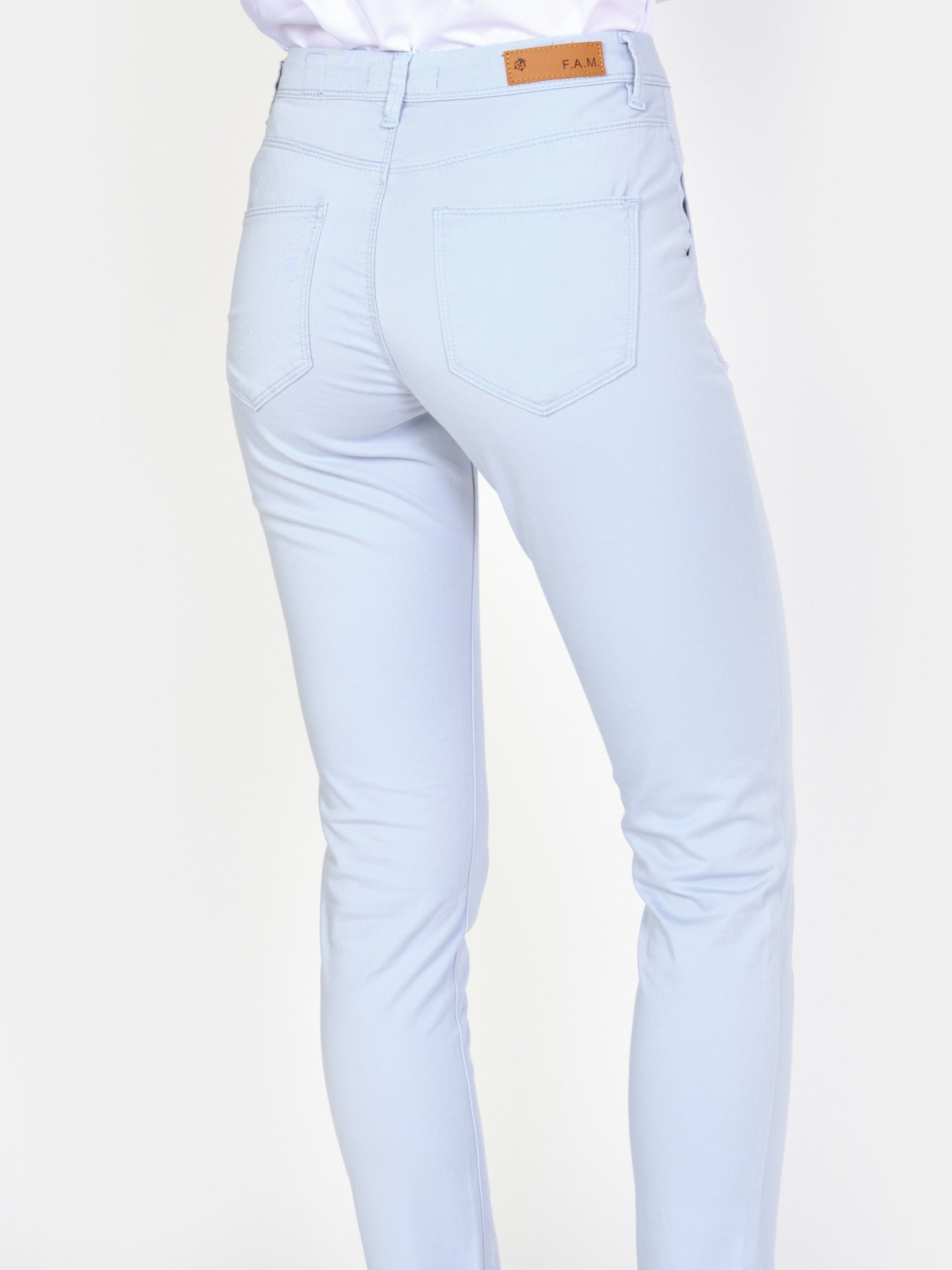 Pantalon chino bleu ciel SHARONE