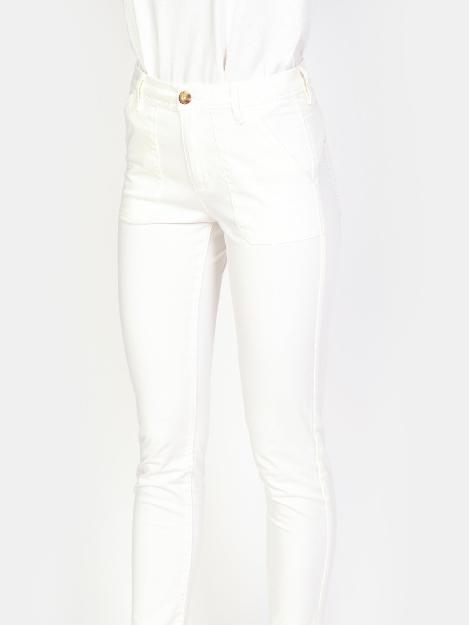 Pantalon chino blanc SHARONE