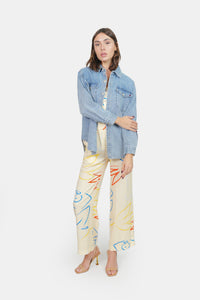 Chemise oversize en jean bleu STELLA