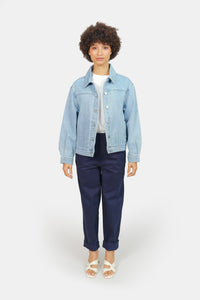 Veste en jean bleu oversize VICKY