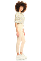 Pantalon chino SHARONE femme, BEIGE, taille 25, porté par Maylis (1m79) – photo 3