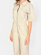 Combinaison manches longues jaune DAUPHINE femme, SAND, taille XS, porté par Amanda (1m76) – photo 5