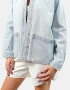 Veste légère patchwork VIVIAN femme, PATCHWORK, taille XS, porté par Claire (1m76) (F.A.M. JEANS) – photo 1