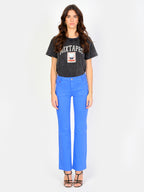 Jean bootcut BELLA bleu royal femme, ROYAL BLUE, taille 25, porté par Amanda (1m76) – photo 2