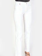 Jean bootcut blanc BELLA femme, WHITE, taille 25, porté par Amanda (1m76) – photo 5